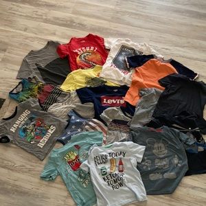 Lot of seventeen boys size 6 shirts